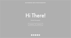 Desktop Screenshot of katherinebethphotography.com